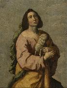 Francisco de Zurbaran Saint Agnes oil painting artist